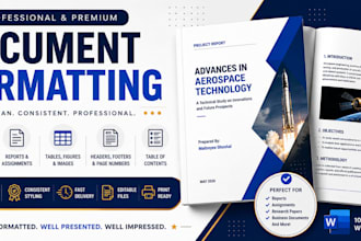 professionally format reports, assignments, and documents