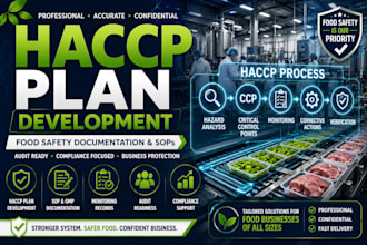 develop haccp plan food safety documentation and sops