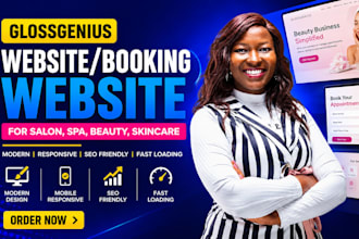 design glossgenius website glossgenius spa skincare beauty salon website design