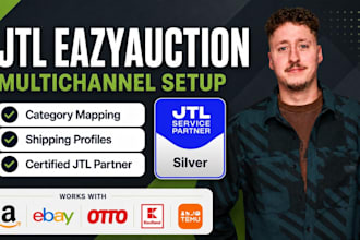 connect ebay amazon and otto via jtl eazyauction as a certified jtl partner