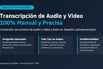 do professional spanish transcription and audio to text