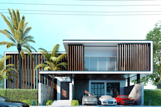 provide professional 3d exterior design