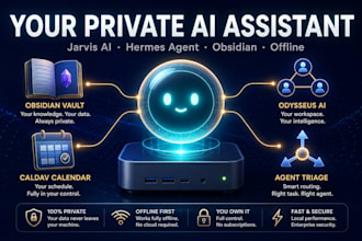 setup private jarvis ai assistant hermes obisidan odysseus kraken triage caldav
