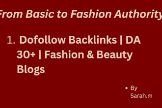 create a high quality da fashion guest post