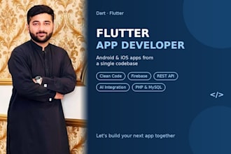 develop a flutter mobile app with ai integration and backend
