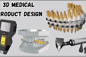 do 3d product medical device, 3d product design stl for 3d printing