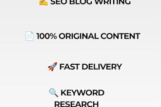 write SEO optimized blog posts