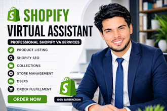 shopify virtual assistant for product listing