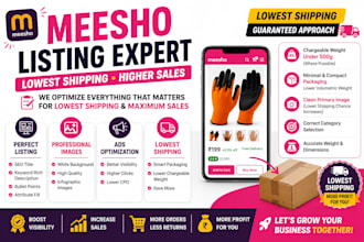 create meesho listing with lowest shipping