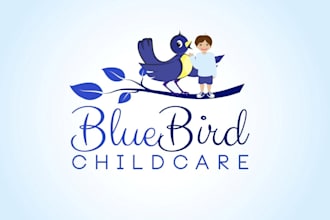design cute colorful logo for childcare, baby and kids brand