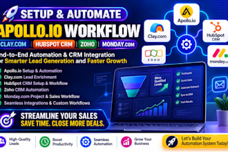 setup apollo io clay com hubspot crm apollo io automation workflow zoho monday