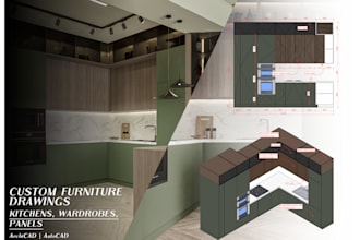 create custom furniture and joinery drawings for interiors