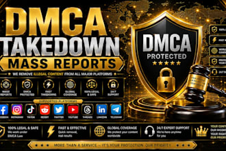 remove copyright takedown harassing mass reports facebook instagram reddit dmca