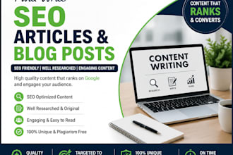 write SEO friendly blog and articles