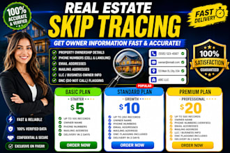 do skip tracing for real estate and llc skip tracing in bulk