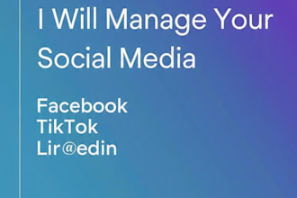 manage facebook instagram tiktok and linkedin pages for business growth