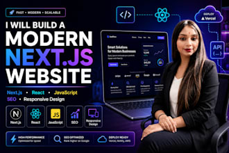 build a modern nextjs website