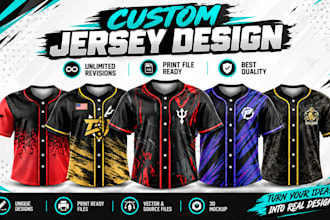 design custom sportswear jersey and sublimation designs