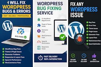 fix wordpress bugs, errors, and issues professionally