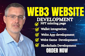 build web3 interactive website, nft website, nft landing page, nft app building