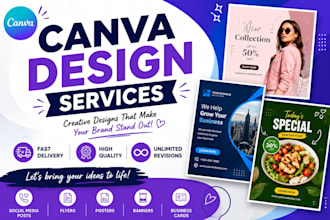 design professional canva social media posts,