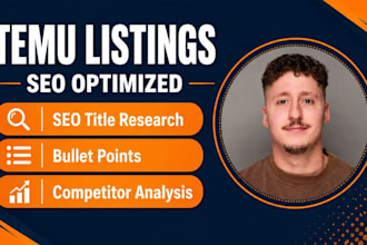 create and optimize your temu product listings with seo research