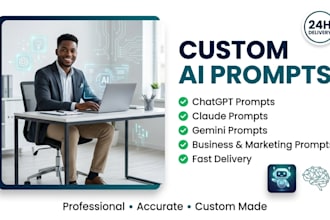 create custom chatgpt, claude, and gemini ai prompts for any purpose