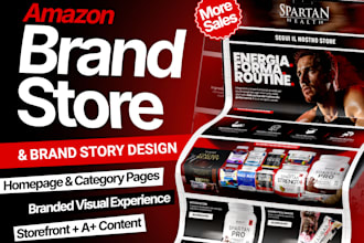 design a premium amazon storefront and brand store