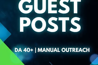 build high da tech backlinks with manual blog outreach