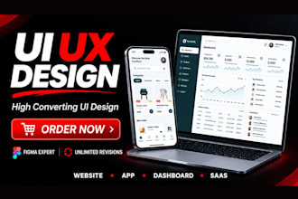 do website UI UX design, mobile app UI or web app design