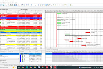 create a professional primavera p6 construction schedule