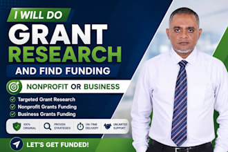 do grant research and find funding for your nonprofit or business
