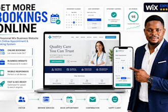 do wix business website development for online appointments and bookings