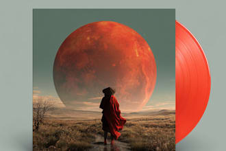 create dark fantasy art illustration for albums