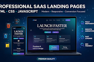 build and design a high converting saas landing page
