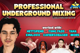 professionally mix and master your underground song