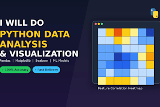 do python data analysis, visualization and machine learning models