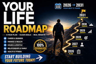 create a personalized 5 year life plan, for you