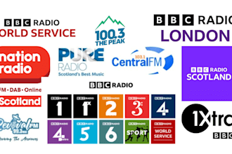 promote your tracks on major UK radio platforms