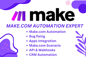 fix make com, made com, setup make com automation, make automation, make expert