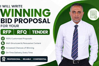 write winning bid proposal for your rfp, rfq and tender