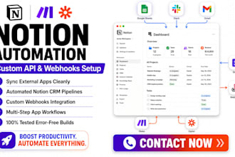 connect custom zapier make webhooks api and notion automation workspace