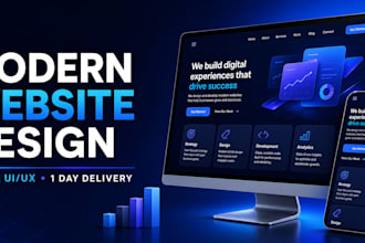 design a modern responsive website