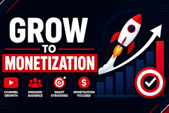 grow your channel organically until you reach monetization