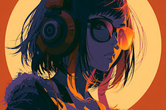 create custom anime album cover art that grabs attention