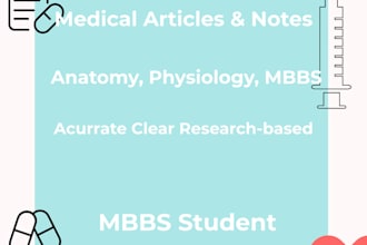 create professional medical notes for mbbs students