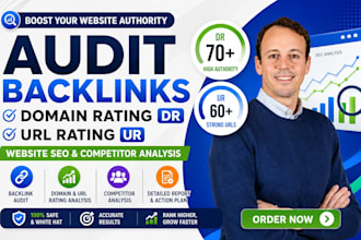 audit backlinks domain rating DR url rating ur, website SEO competitor analysis