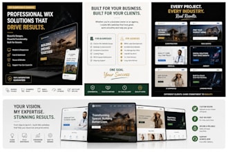 design, redesign and develop wix website for business or white label for agency