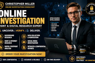 do professional online investigation osint research and digital background check