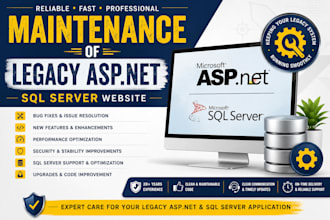 maintain fix and enhance your existing legacy asp net or dot net application